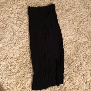 Madewell XXS black maxi slit skirt